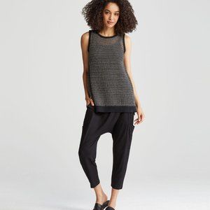 Eileen Fisher Crisp Organic Cotton Bateau Tank XS
